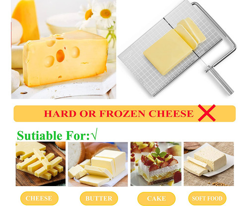 Cheese Slicer & Cheese Cutter | Stainless Steel Cheese Slice