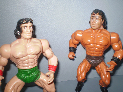2 Figuras Wrestling Heman Bootleg Warriors Luchadores Galaxy