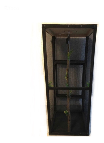 Terrario Extra Grande Negro Reptiles