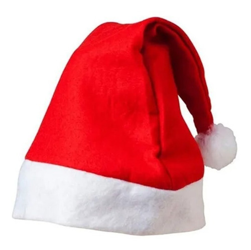 X10 Gorritos Gorros Navideños Navidad Papa Noel Santa Claus Rojo