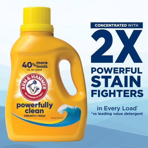 Detergente Líquido Arm & Hammer Clean Burst, 105 Cargas, 105