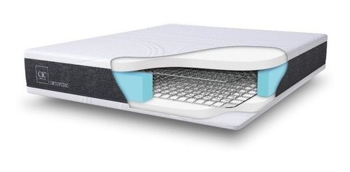 Cama Americana 1 Plaza Cic Ortopedic Gris