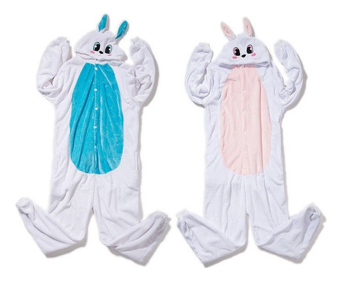 Pijama Mameluco Pareja Moda Kawaii Cosplay Conejo