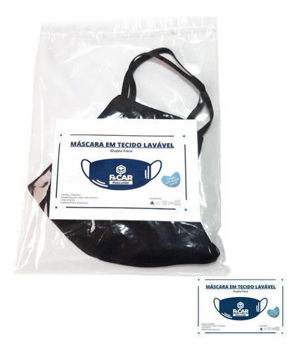 Combo 10 Máscaras De Tecido Duplo Para Proteção