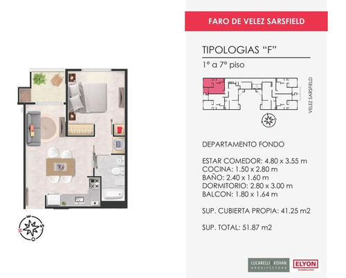 Imagen 7 de 7 de Departamento 1 Dormitorio Nueva Cordoba