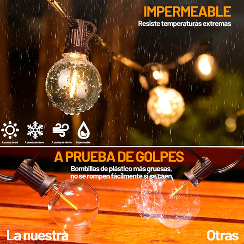 Lámpara G40 Led Decorativa Vintage 6pcs