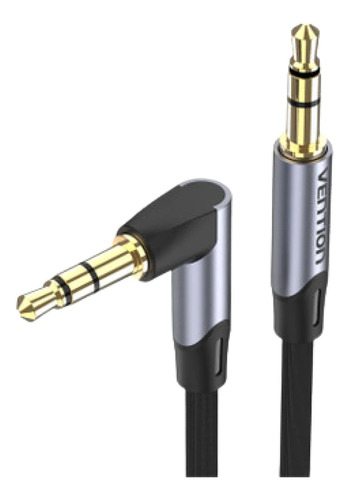 Cable Audio 90° Mini Plug 3,5 Stereo 0,5 M Auxiliar Vention