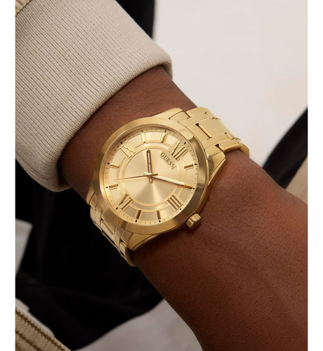 Reloj Acero Inoxidable Guess Elliot Dorado Hombre