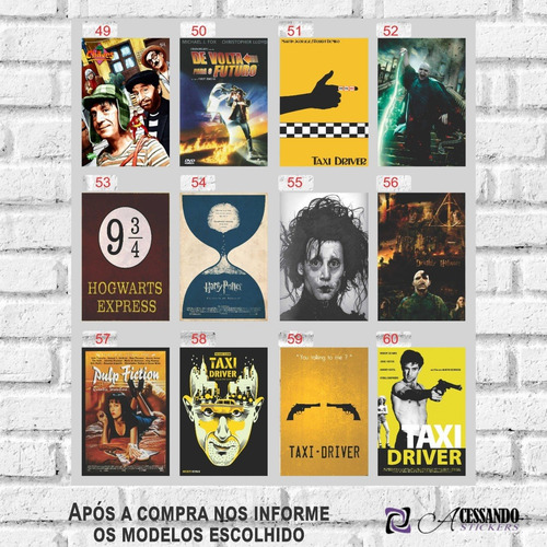 Imagem 7 de 10 de 5 Pôsteres Cartaz Vintage Retro Filmes P/ Emoldurar 20x30cm