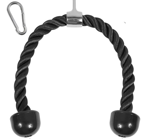 Deluxe Tricep Rope Cable Attachment, 27 & 36 Inch With 4 Col