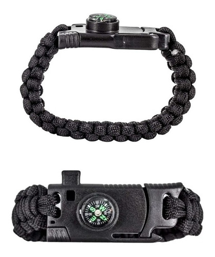Pulsera Táctica Paracord Camping Y Supervivencia Con Navaja