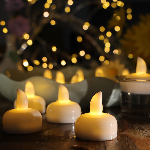 Velas Flotantes Z De 12 Piezas Que Se Encienden Cuando Están