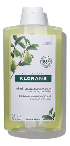 Klorane ' Champú Purificante Con Cítricos ' Aclara Y El Y El