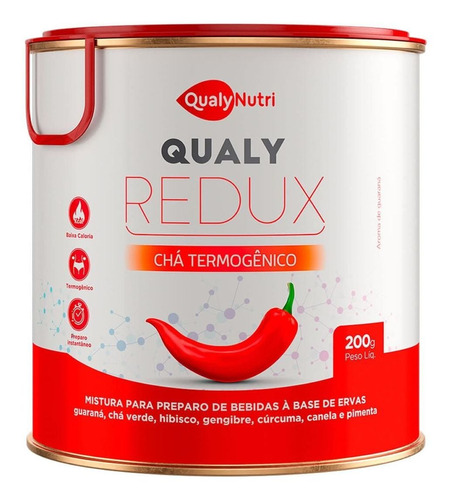 Qualy Redux Chá Termogênico - 200g - Qualynutri