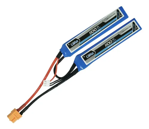 comprar Bateria Lipo Airsoft Eletrica 7.4v 20c 1100mah C\u002F Plug Xt60