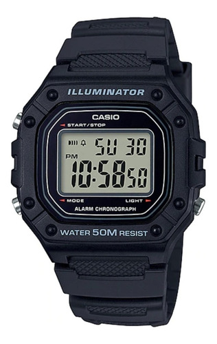 Reloj Casio W218 Azul Cronometro Alarma Sumergible 50m