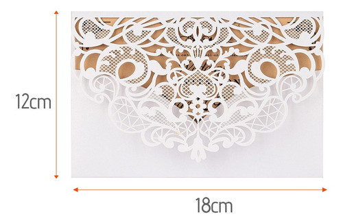 Imagem 4 de 9 de 10pcs Pérola Papel Laser Corte Casamento Cartões