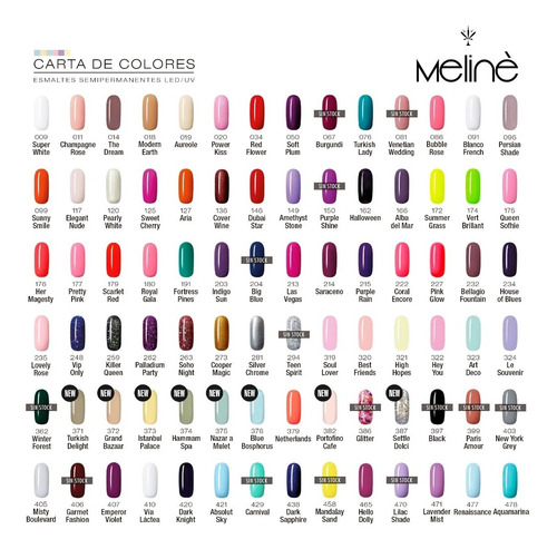 Imagen 2 de 9 de Kit X6 Esmaltes Meliné Gel On-off Color Uñas Semipermanente