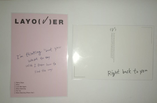 Lote De Photocards Y Postales De Taehyung (bts)- Originales (Usado)