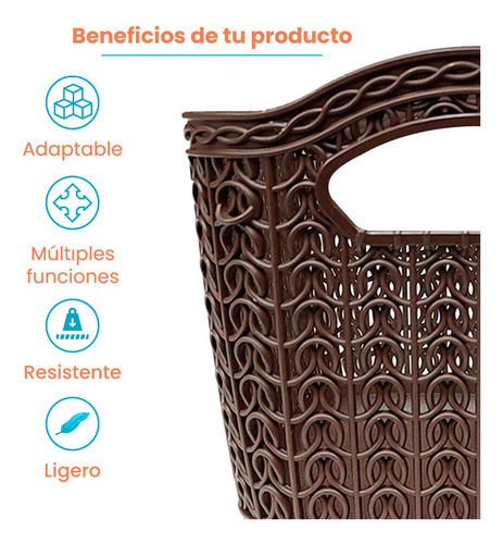 Utilisimo 2 Canastas Organizador Maquillaje Multiusos Baño