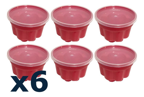 Imagen 2 de 8 de Molde Para Gelatina X6 Con Formas Silmar