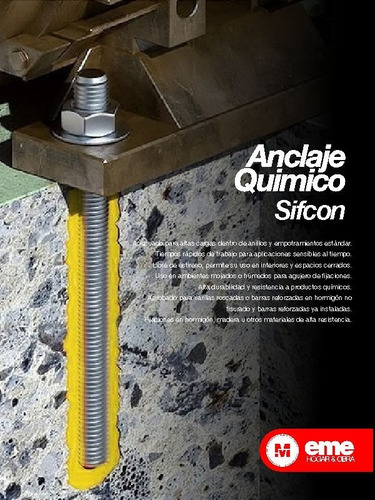 Imagen 3 de 3 de Anclaje Quimico Fca10 300 Ml - Sifcon