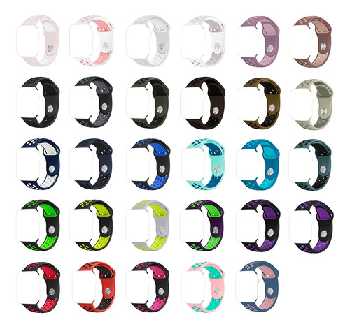 Pulseira Silicone Borracha Nike P/ Apple Watch 38 40 42 44mm