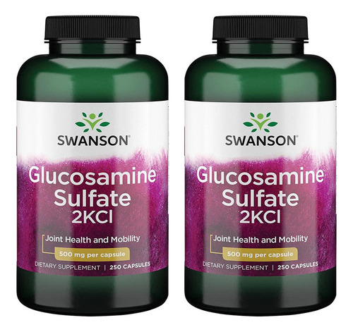 Swanson Sulfato De Glucosamina 2kcl 500 Miligramos 250 Cáps
