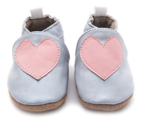 Imagen 1 de 9 de Suabs, Corazón Plateado. Zapatos Para Bebé Niña.