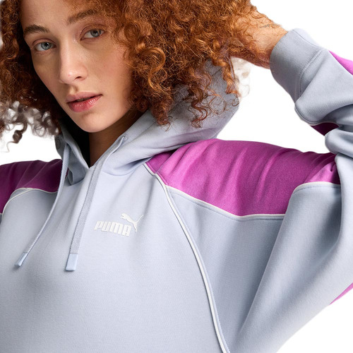 Sudadera Ropa Casual Capucha Puma 4447 Lila Para Mujer