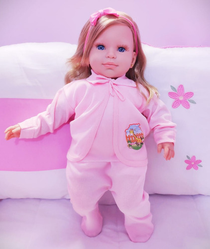 Imagem 7 de 8 de Bebe Reborn Boneca Menina Realista 23 Itens Linda Girafinha