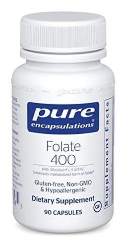 Encapsulations Puros - Folato 400 - Suplemento Hipoalergénic