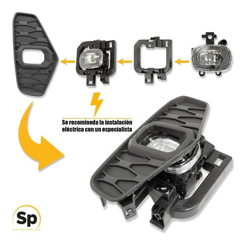 Imagen 5 de 9 de Faros De Niebla Nissan Np300 Frontier 2021+ Kit Led Oem Dire