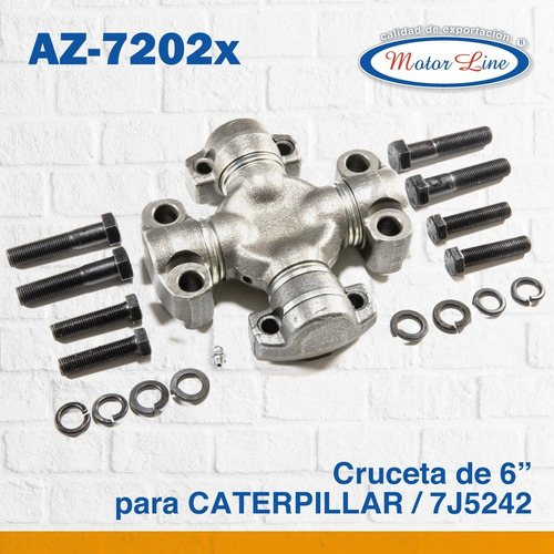 Imagen 6 de 8 de Cruceta 6 Pulgadas Az-7202x Para Caterpillar Mariposa Mixta