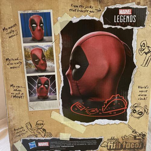 Deadpool Cabeza Electrónia Efectos Y Frases Marvel Legend (Usado)