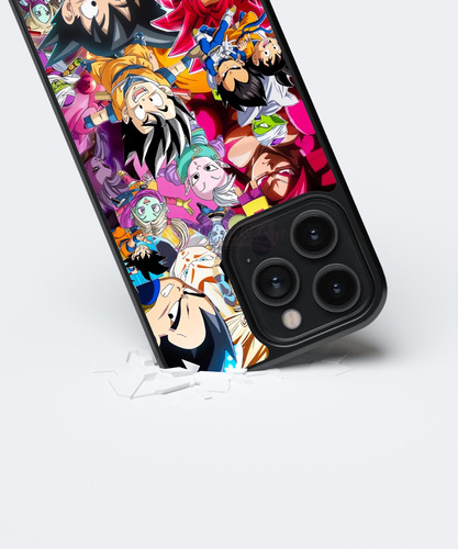 Funda Dragon Ball Daima Goku Vegeta Super Saiyan 4 Anime Negro Iphone 7