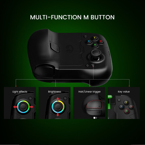 Gamepad Móvel Gamesir X4a Com E Barra De Efeitos Ha