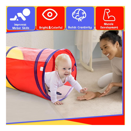 Túnel De Juego Multicolor De 4 Pcs Sim -woins Corte Para Y 6