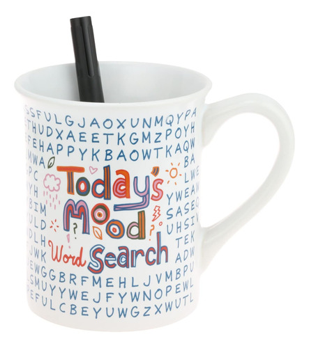 Enesco Our Name Is Mud Todays Mood Word Search Taza De Café 
