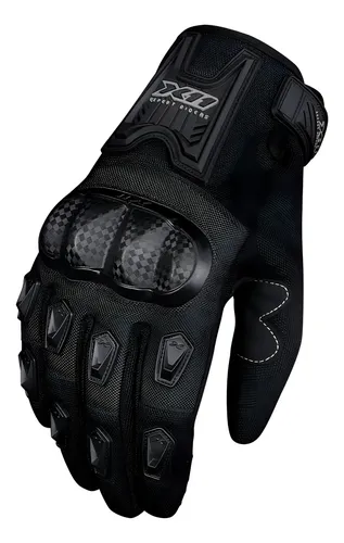 Luva X11 Blackout 2 Masculina para Motociclistas – Preta, Tamanho