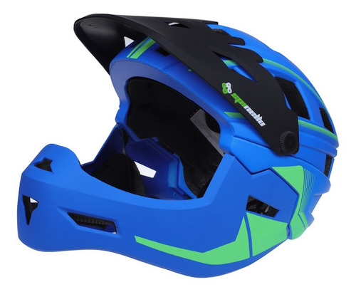 Casco Enduro Marca Spinello Ks11 Talla S-m Azul