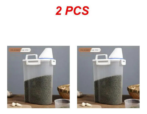 Tanque De Almacenamiento De Granos De 2500 Ml De 2 Piezas.