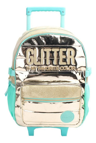 Mochila Carro Carrito Teen Glitter 18 Pulgadas Zaphir 