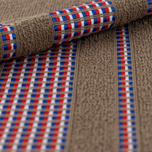 Kit 2 Toalhas De Banho 1,50m X 0,80cm 100% Algodão De Alta Qualidade Toque Suave Ótima Absorção Durável Acabamento Sofisticado Theovitex Marrom
