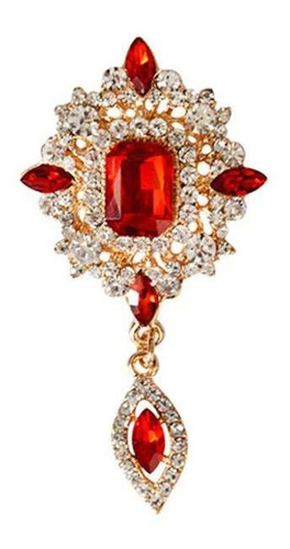 Cristal Rhinestone Ángulo Lágrimas Piedra Preciosa Roja