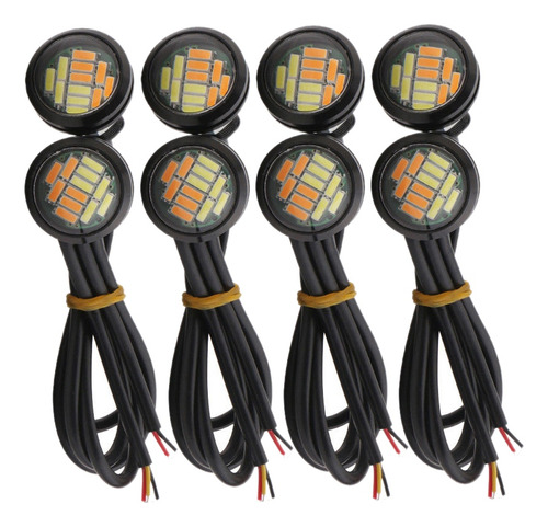 8 Unidades, 12 V, 23 Mm, Doble Color, Switchback 4014 Smd, 1