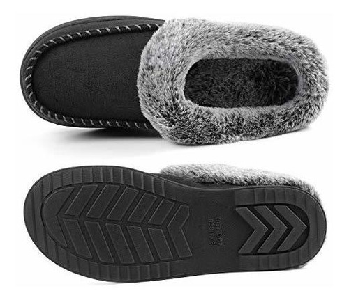 Ultraideas Pantuflas De Ante Con Espuma Viscoelastica Para M