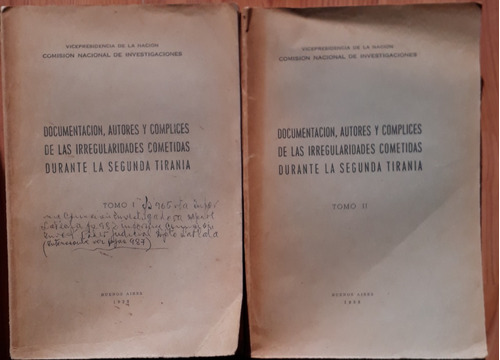 Documentación Autores Y Cómplices De La 2 Tiranía T1 2 4 Y 5