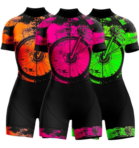 Roupa De Ciclismo Macaquinho Feminino Pedalar Vsb Bike Uv60