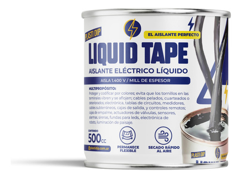 Aislante Electrico Recubrimiento Caucho Cinta Liquida 500 Ml